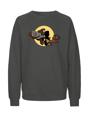 The Adventures of Rubeus - mashup, comic, tim, witchcraft, magic - Fairtrade Sweatshirt