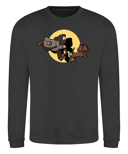 The Adventures of Rubeus - mashup, comic, tim, witchcraft, magic - Sweatshirt