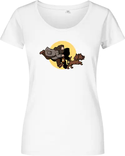 The Adventures of Rubeus - mashup, comic, tim, witchcraft, magic - Damen T-Shirt