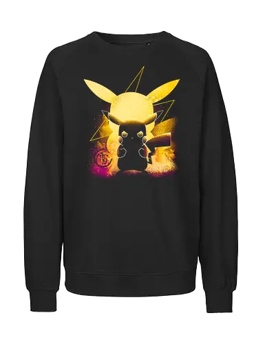 Negative thunder - pika, Lightning - Fairtrade Sweatshirt