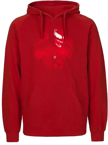 Red symbiote landscape - Symbioteous - Fairtrade Hoodie