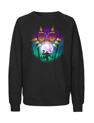 The moon and the mask - Majora, Hero of Time - Fairtrade Sweatshirt