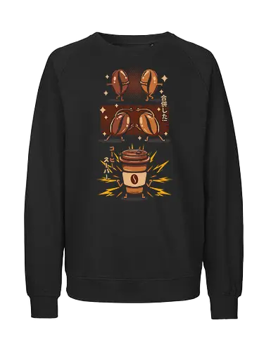 Funny Coffee Fusion - Cappuccino, Bn - Fairtrade Sweatshirt