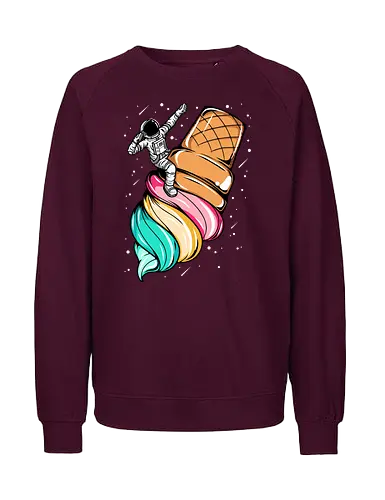 Ice Cream Astronaut - Space, Yummie - Fairtrade Sweatshirt