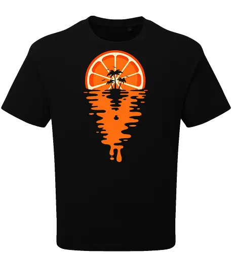 Sunset Orange Vaporwave