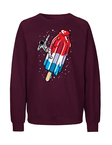 USA Popsicle Astronaut - Space - Fairtrade Sweatshirt