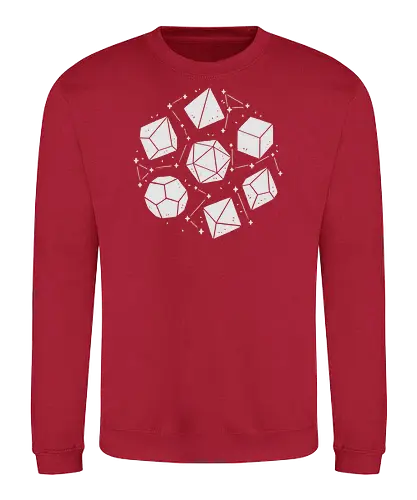 Galaxy Pen and Paper Dice - Space, RPG - Sweatshirt