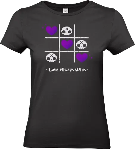 Love Always Wins Creepy Cute Skull