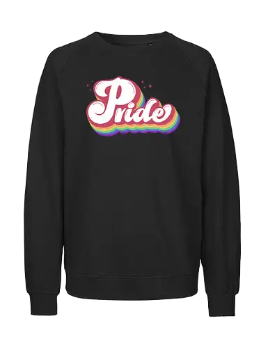 Pride Vintage Text - Rainbow - Fairtrade Sweatshirt