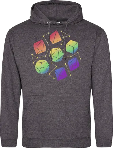 Rainbow Galaxy Pen and Paper Dice