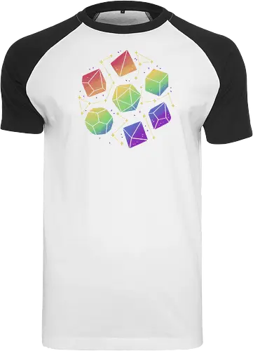 Rainbow Galaxy Pen and Paper Dice