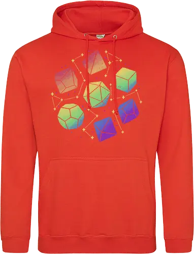 Rainbow Galaxy Pen and Paper Dice