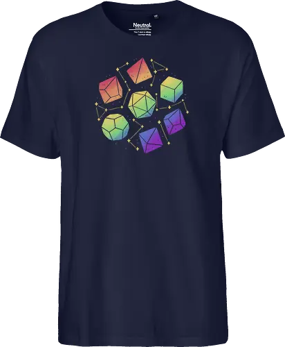 Rainbow Galaxy Pen and Paper Dice