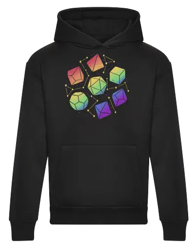 Rainbow Galaxy Pen and Paper Dice