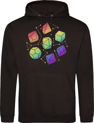 Rainbow Galaxy Pen and Paper Dice