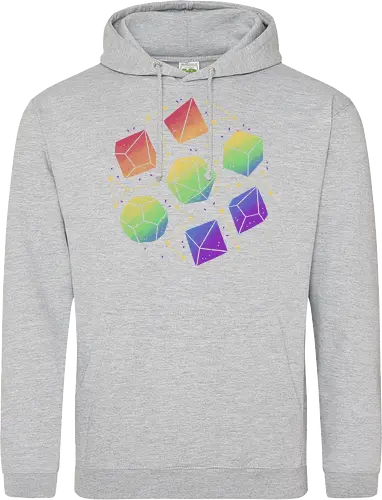 Rainbow Galaxy Pen and Paper Dice