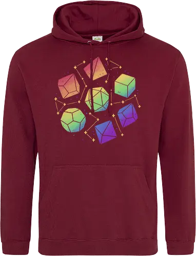 Rainbow Galaxy Pen and Paper Dice