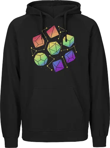 Rainbow Galaxy Pen and Paper Dice