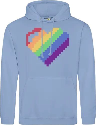 Rainbow Pixel Heart Game