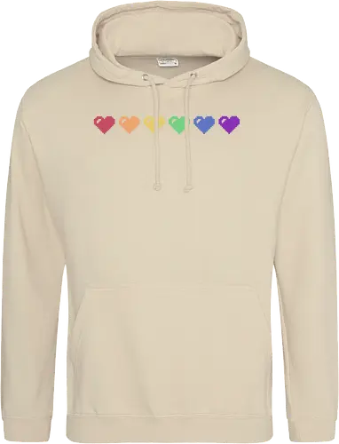 Rainbow Pixel Hearts