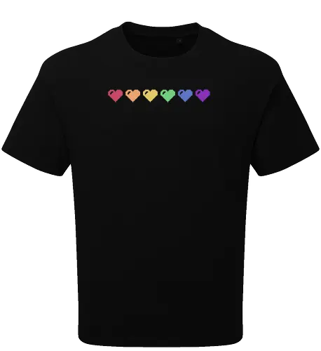 Rainbow Pixel Hearts