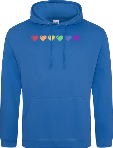 Rainbow Pixel Hearts