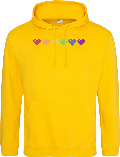 Rainbow Pixel Hearts