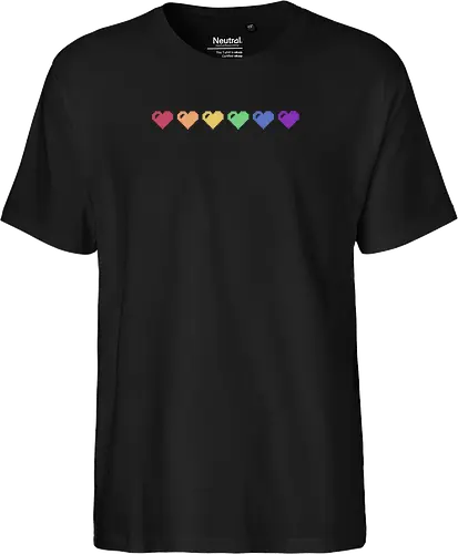 Rainbow Pixel Hearts