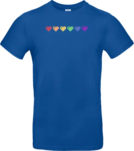 Rainbow Pixel Hearts