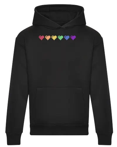 Rainbow Pixel Hearts