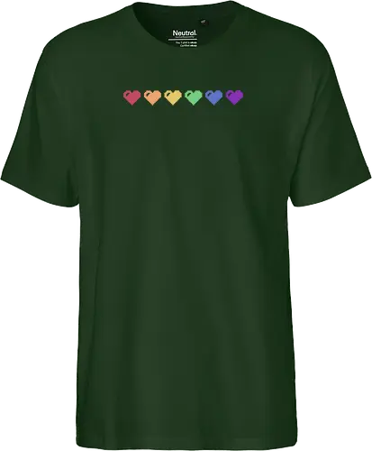 Rainbow Pixel Hearts
