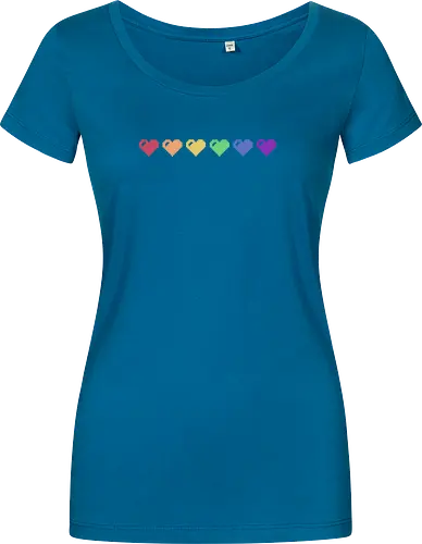 Rainbow Pixel Hearts