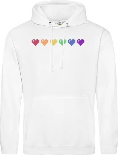 Rainbow Pixel Hearts