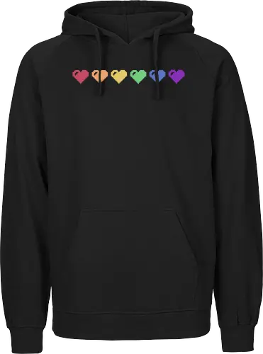 Rainbow Pixel Hearts