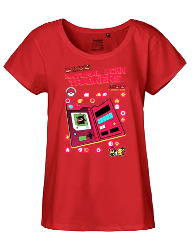 Natural Born Trainers - pocket, monster, starter, gaming - Fairtrade Girl Shirt