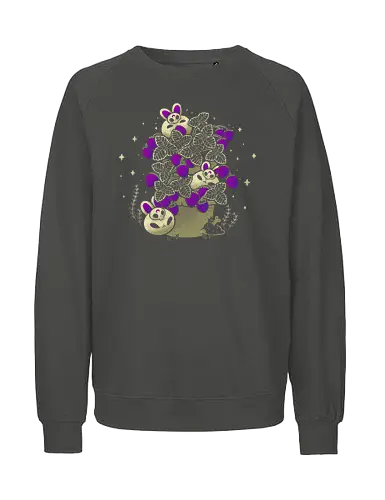 Creepy Cute Bunnies - Strawberries, Erdbeeren, kaninchen, cute, süß - Fairtrade Sweatshirt