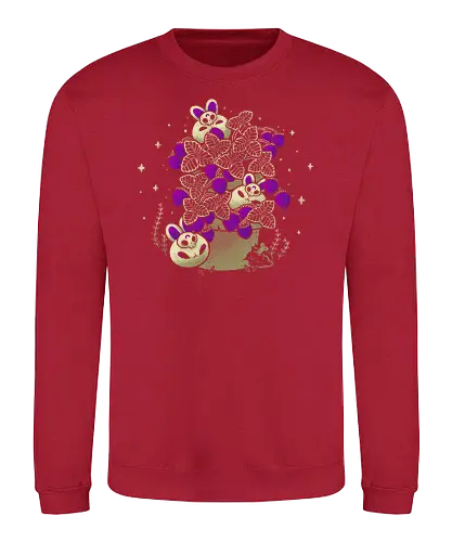 Creepy Cute Bunnies - Strawberries, Erdbeeren, kaninchen, cute, süß - Sweatshirt