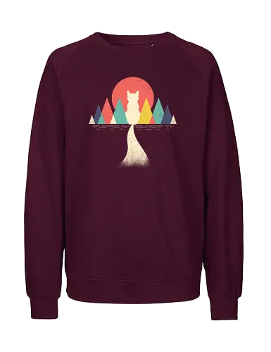 Abstract Catstract - abstrakt, cat, katze, art, kunst - Fairtrade Sweatshirt