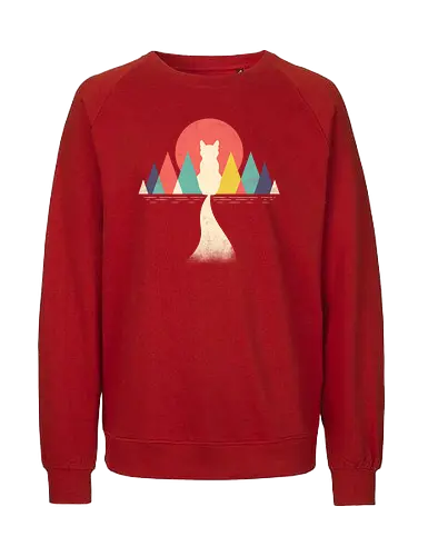 Abstract Catstract - abstrakt, cat, katze, art, kunst - Fairtrade Sweatshirt