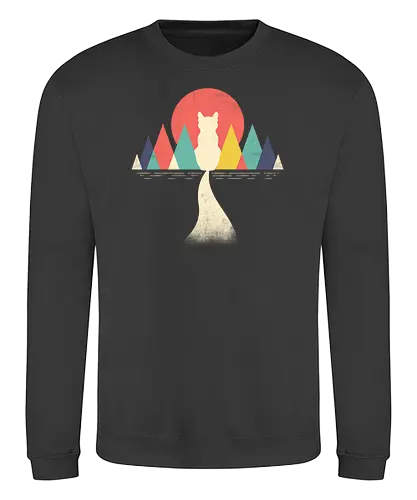 Abstract Catstract - abstrakt, cat, katze, art, kunst - Sweatshirt