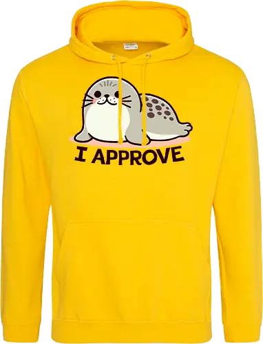 I Approve - cute, seehund, siegel, seal, seal of approval - Standard Hoodie
