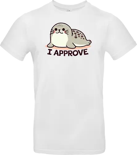 I Approve - cute, seehund, siegel, seal, seal of approval - Standard T-Shirt