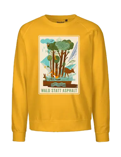 Wald statt Asphalt - wald, nature, forest, klimaschutz - Fairtrade Sweatshirt
