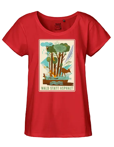 Wald statt Asphalt - wald, nature, forest, klimaschutz - Fairtrade Girl Shirt