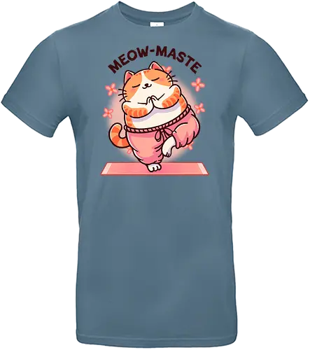 Meow Maste - Cat, Kitty, Yoga - Standard T-Shirt