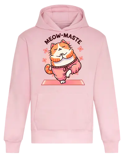 Meow Maste - Cat, Kitty, Yoga - Heavyweight Hoodie