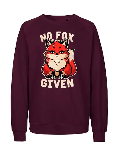 No Fox given dark - Fuchs, Grumpy - Fairtrade Sweatshirt