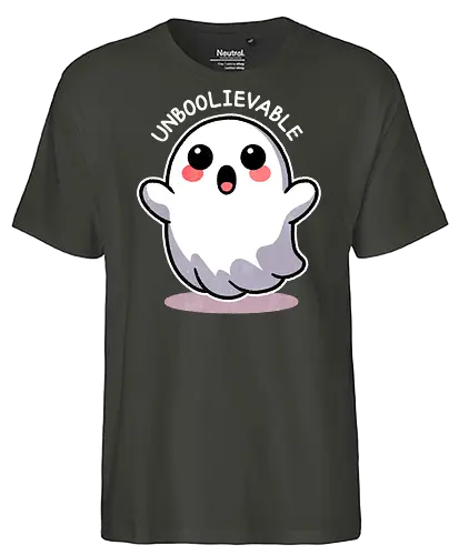 Unboolievable - Ghost, Scary, Boo, Spooky - Fairtrade T-Shirt
