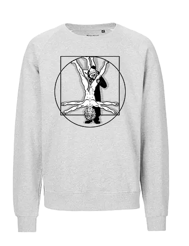 Vitruvian Victim! - vitruvian man, davinci, murder - Fairtrade Sweatshirt