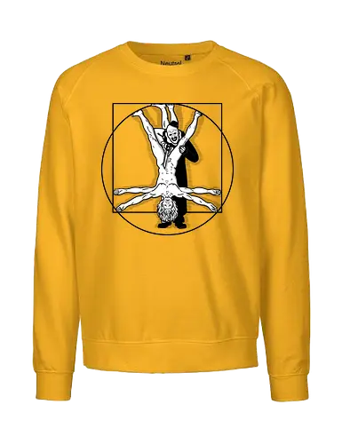 Vitruvian Victim! - vitruvian man, davinci, murder - Fairtrade Sweatshirt